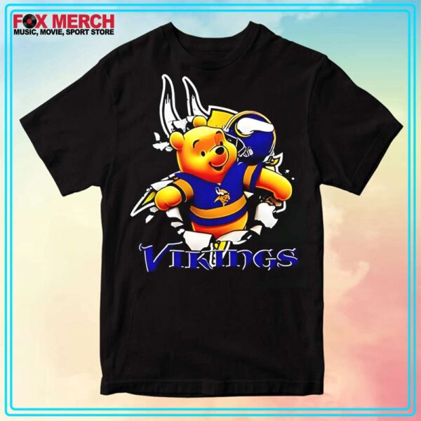 Winnie The Pooh Minnesota Vikings Team Shirt