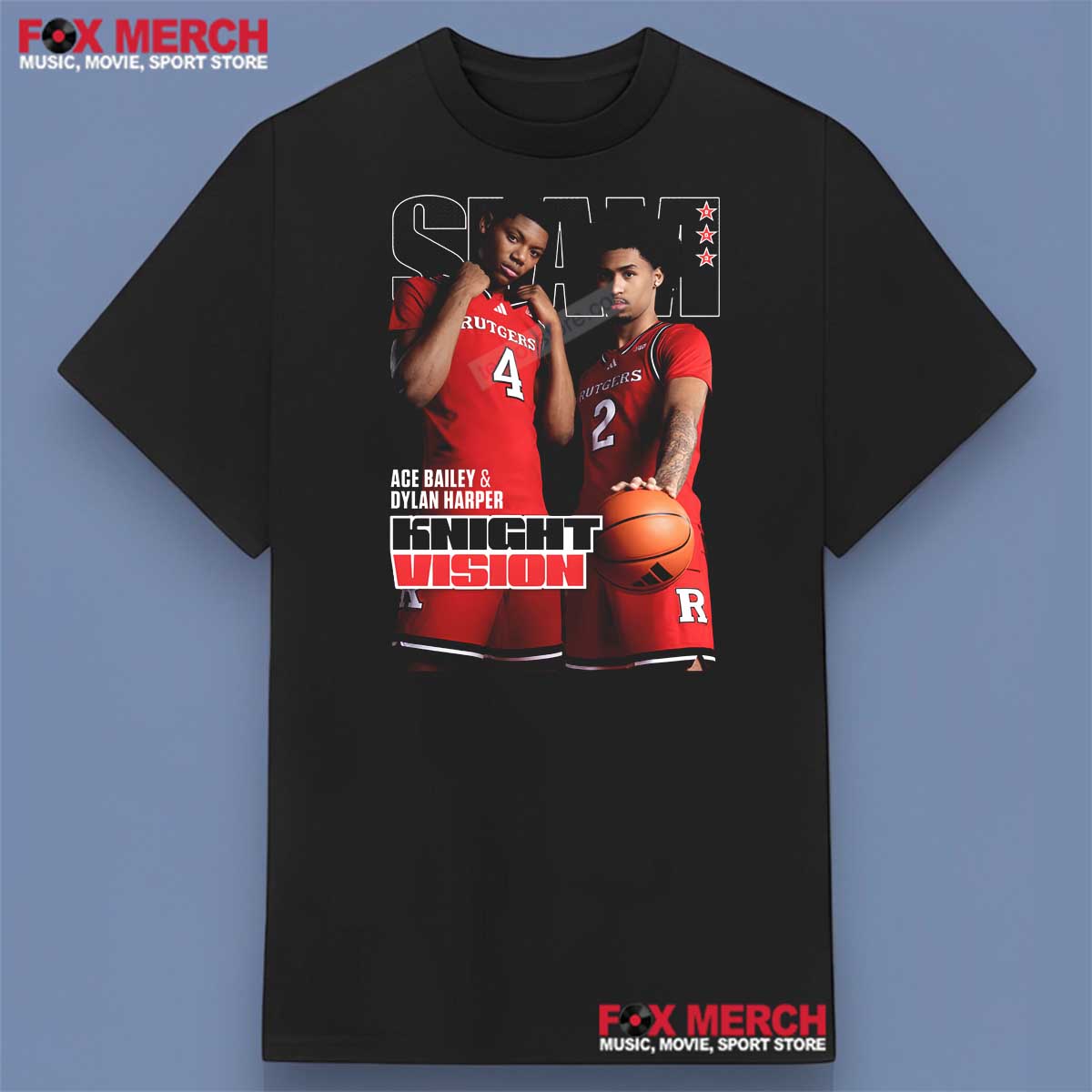 Ace Bailey and Dylan Harper Knight Vision NBA Shirt
