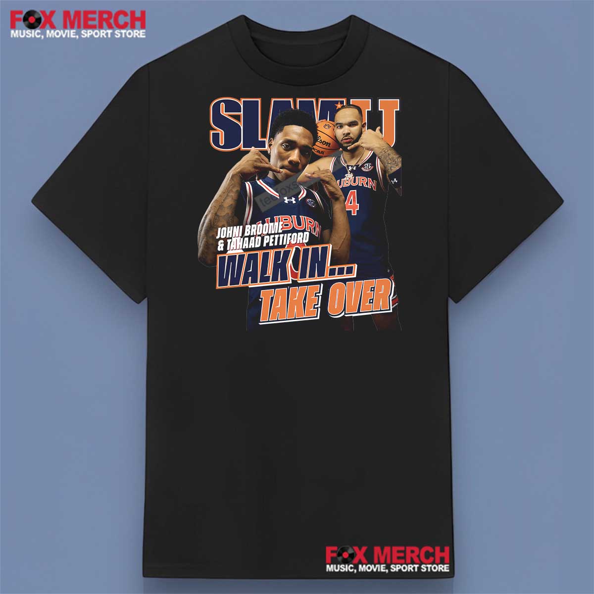 Auburn Tigers Johni Broome and Tahaad Pettiford NBA Shirt