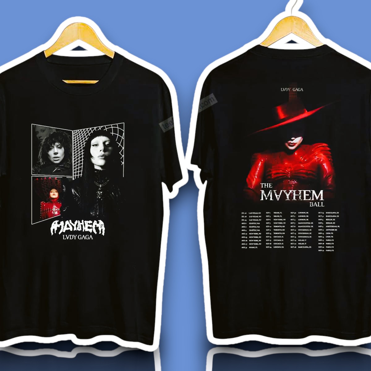 Lady Gaga The Mayhem Ball 2025 Tour Concert Shirt