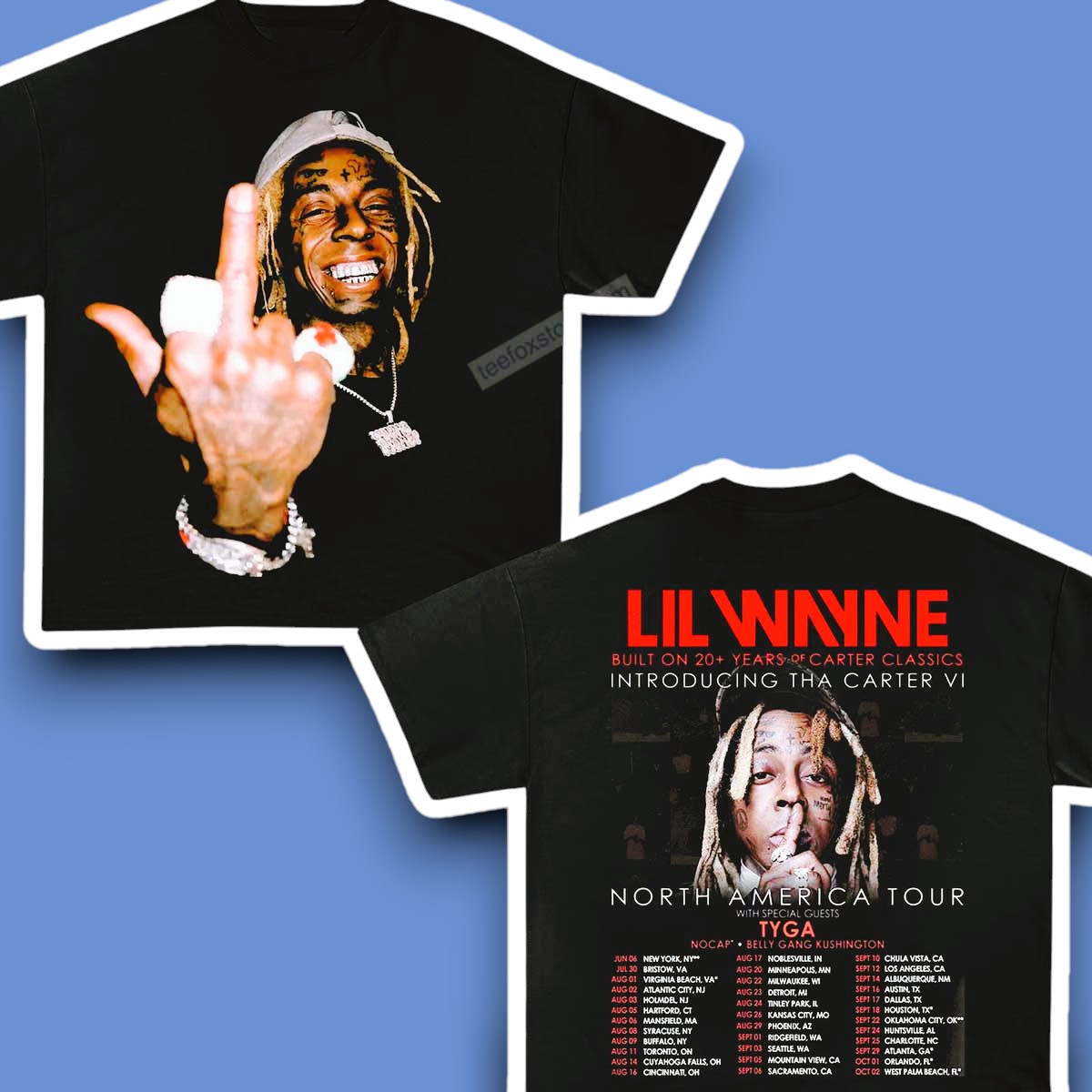 Lil Wayne Tha Carter VI Tour 2025 Concert Shirt