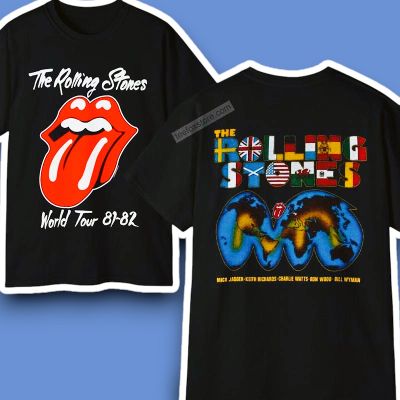 Rolling Stones World Tour 81-82 Unisex Shirt