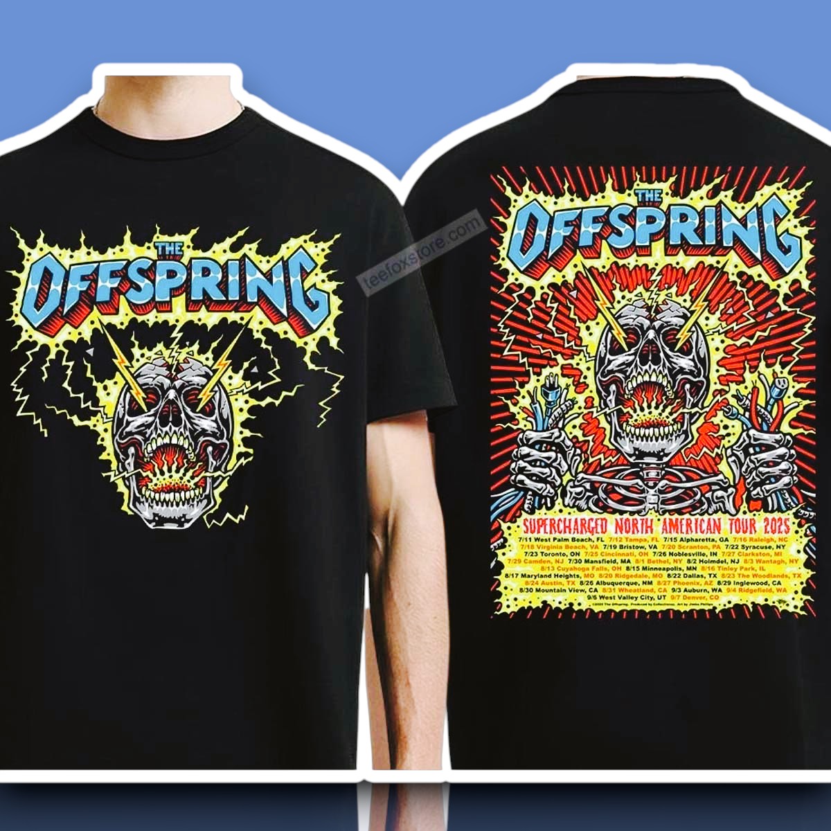 The Offspring Supercharged Worldwide Tour 2025 Shirt