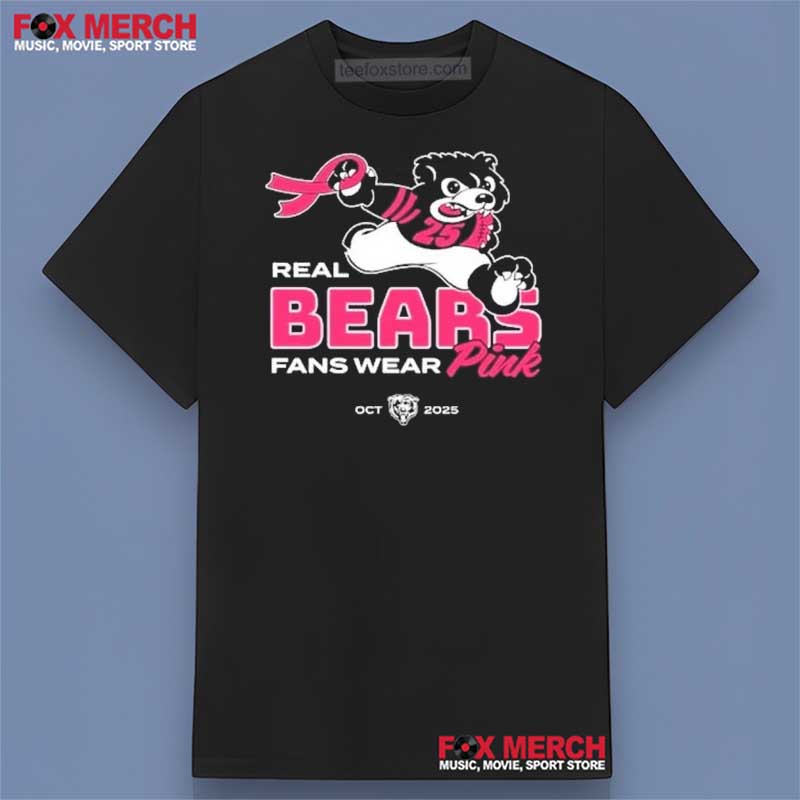 Chicago Bears Real Fans Wear Pink 2025 Shirt