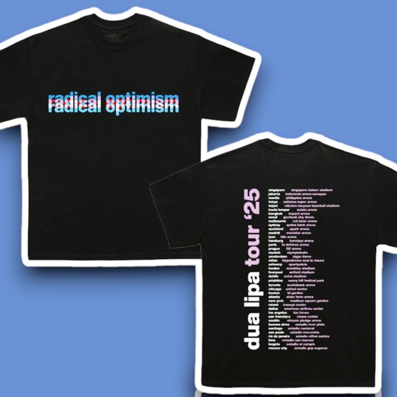 Dua Lipa Radical Optimism Tour 2025 Concert T-Shirt