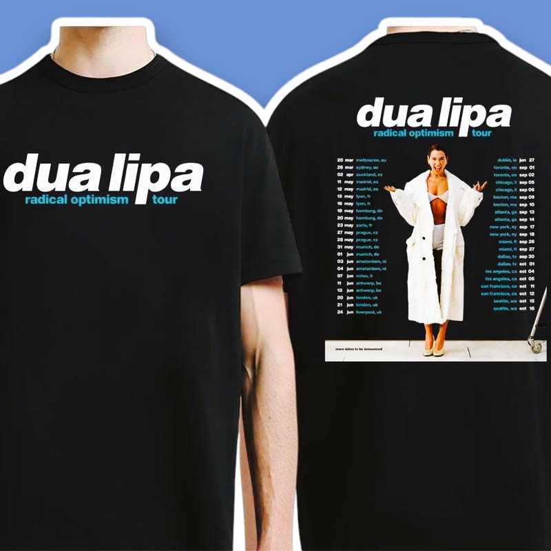 Dua Lipa Radical Optimism Tour Concert 2025 Music Shirt