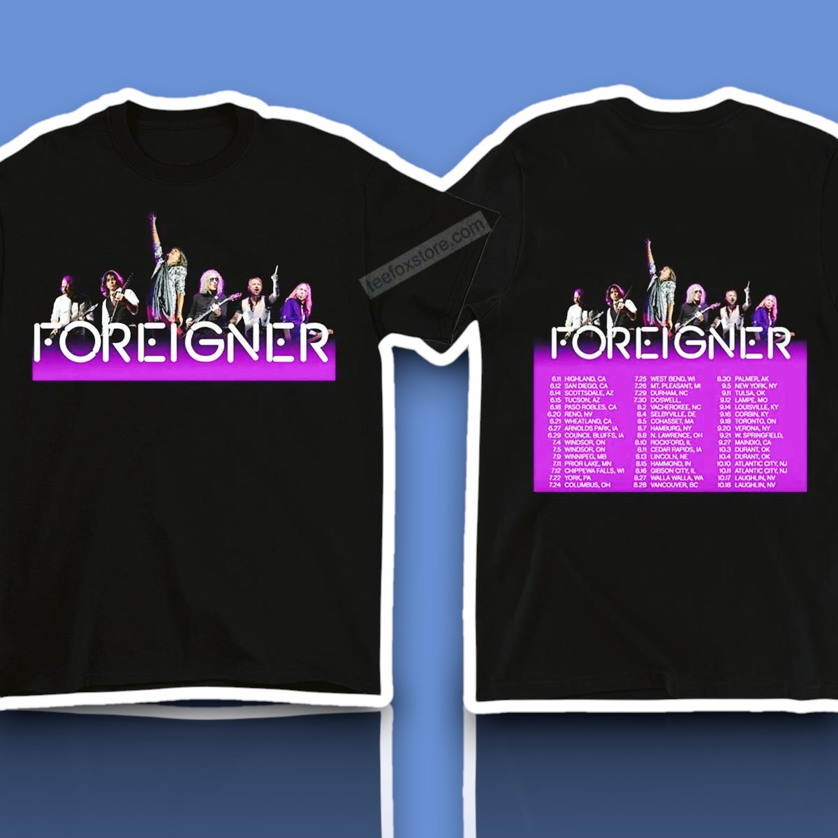 Foreigner World Tour 2025 Concert Shirt