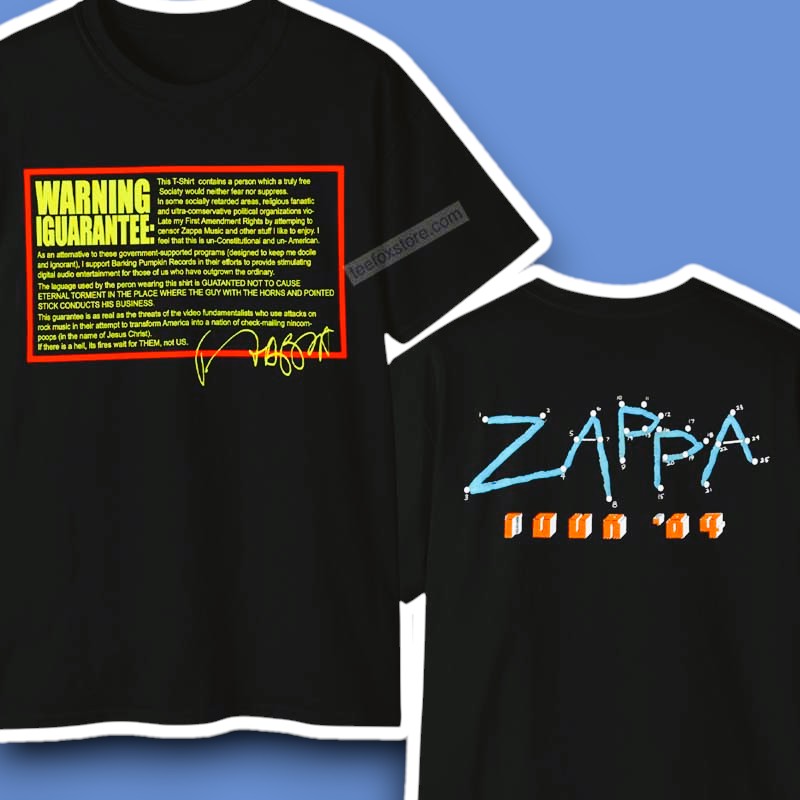 Frank Zappa Tour 1984 Unisex Shirt