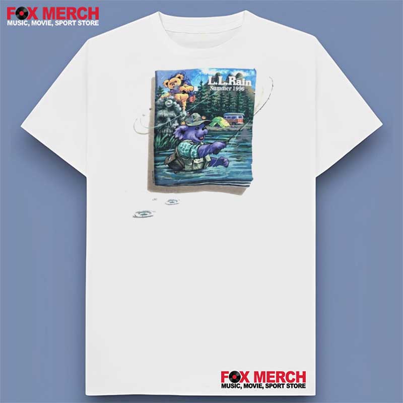 Grateful Dead LL Rain Summer 1996 Bears Fishing T-Shirt