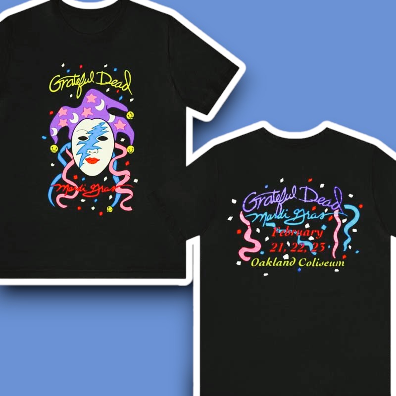 Grateful Dead Mardi Gras Oakland Coliseum 1993 Retro T-Shirt
