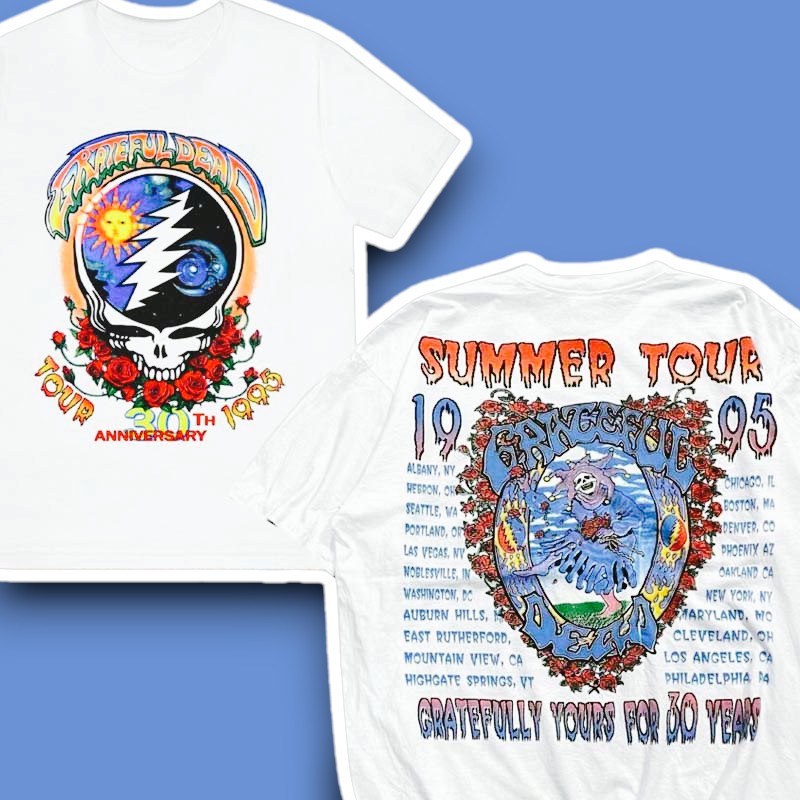 Grateful Dead Summer Tour 1995 Gratefully Yours For 30 Years Unisex Shirt