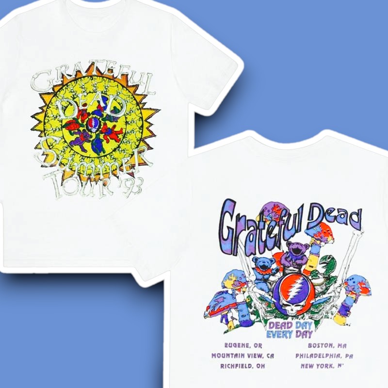 Grateful Dead Summer Tour Dead Day Every Day 1993 Retro T-Shirt
