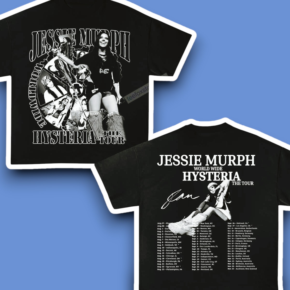Jessie Murph Worldwide Hysteria Tour 2025 Concert Unisex Shirt
