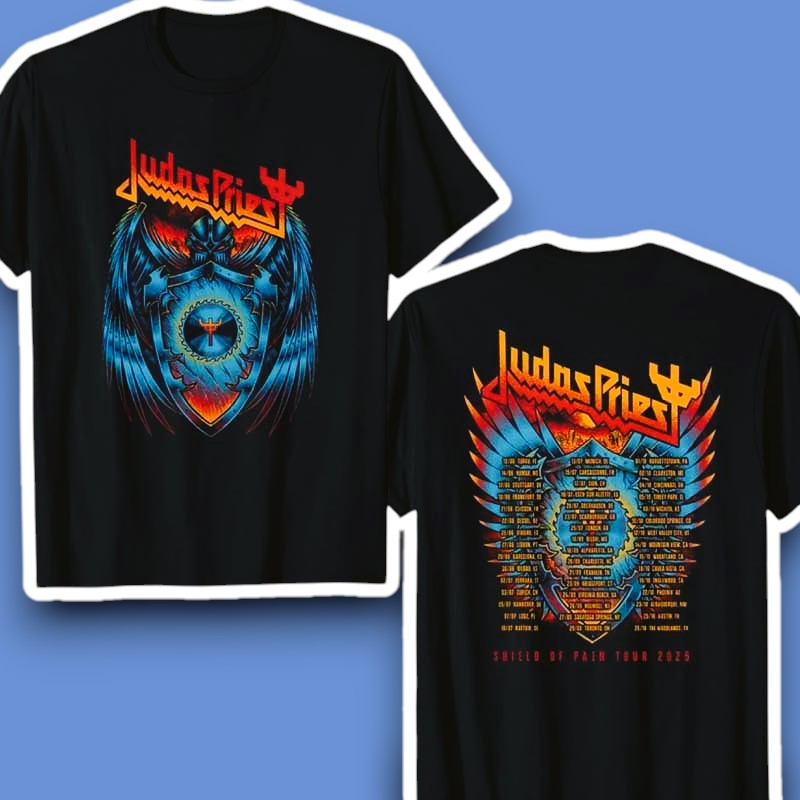 Judas Priest Shield Of Pain Tour 2025 Unisex T-Shirt Men Women
