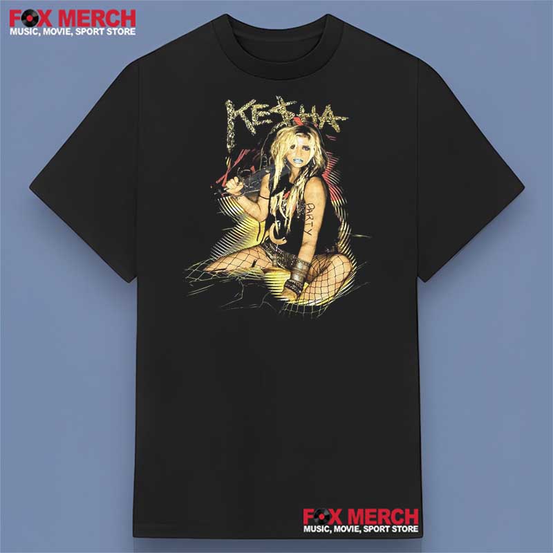 Kesha Get Sleazy Tour Black T-Shirt Men Women