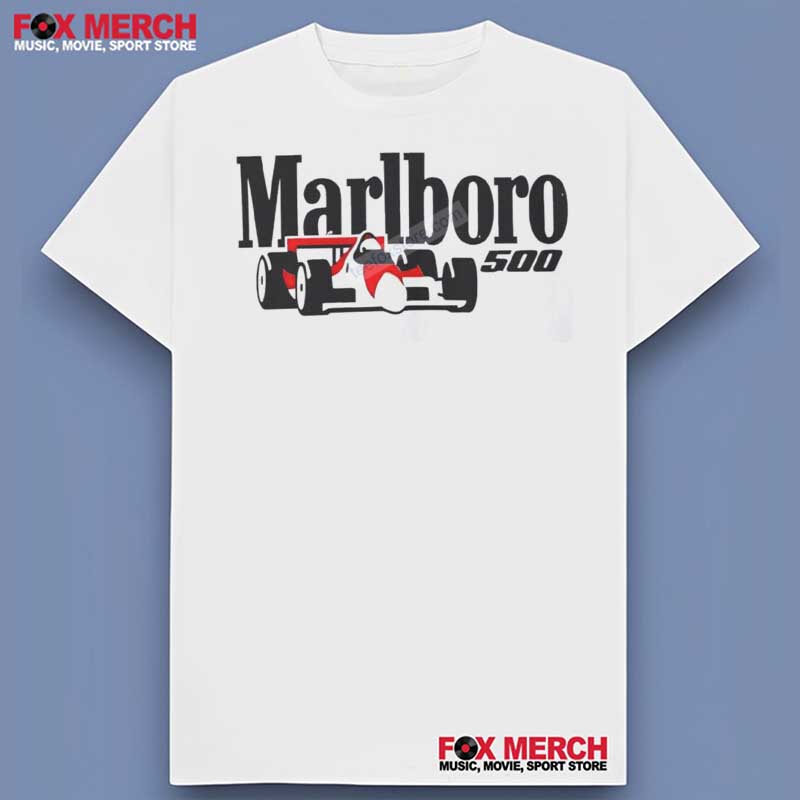 Marlboro 500 Racing Car White T-Shirt