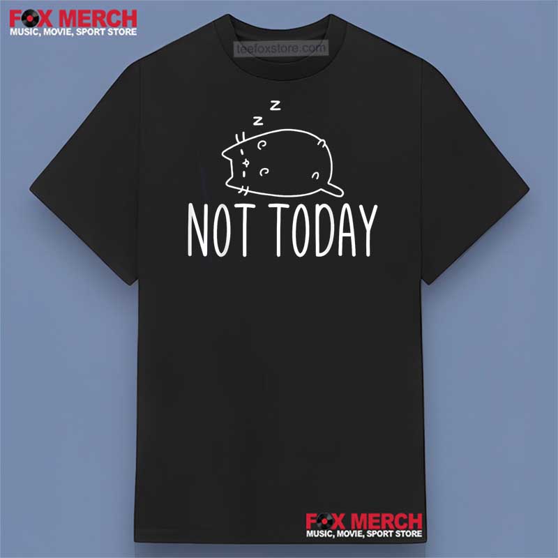 Not Today Crazy Cat Funny Shirt