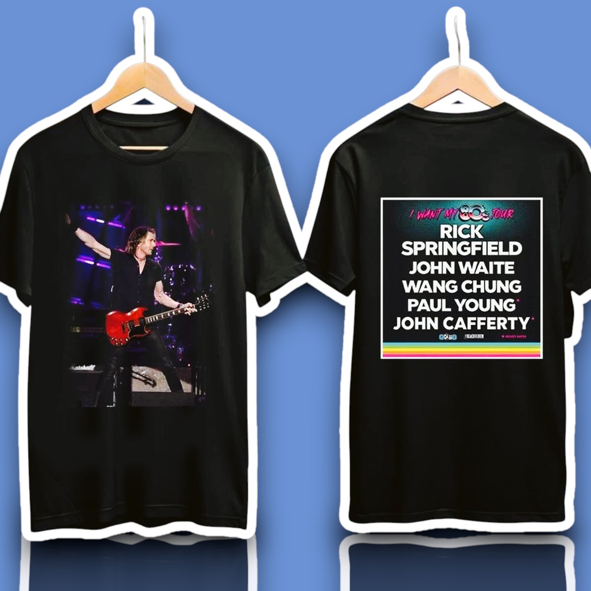 Rick Springfield I Want My '80s Tour with John Waite and Wang Chung 2025 Shirt