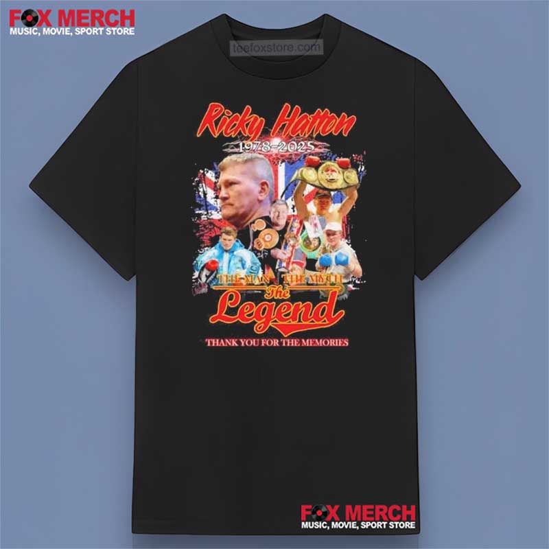 Ricky Hatton 1978-2025 Thank You For The Memories Shirt Men