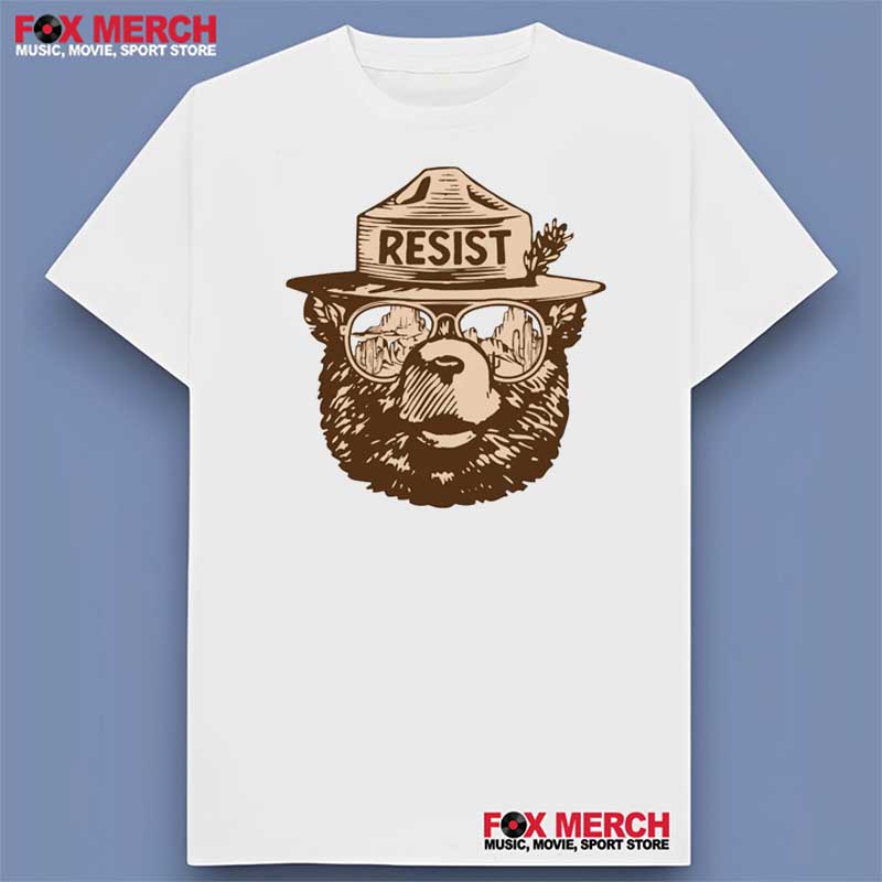 Smokey The Bear - Resist - National Parks Shirt