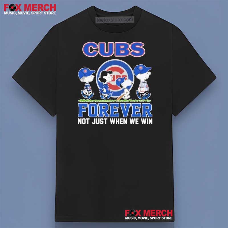 Snoopy Chicago Cubs Forever Not Just When We Win Shirt
