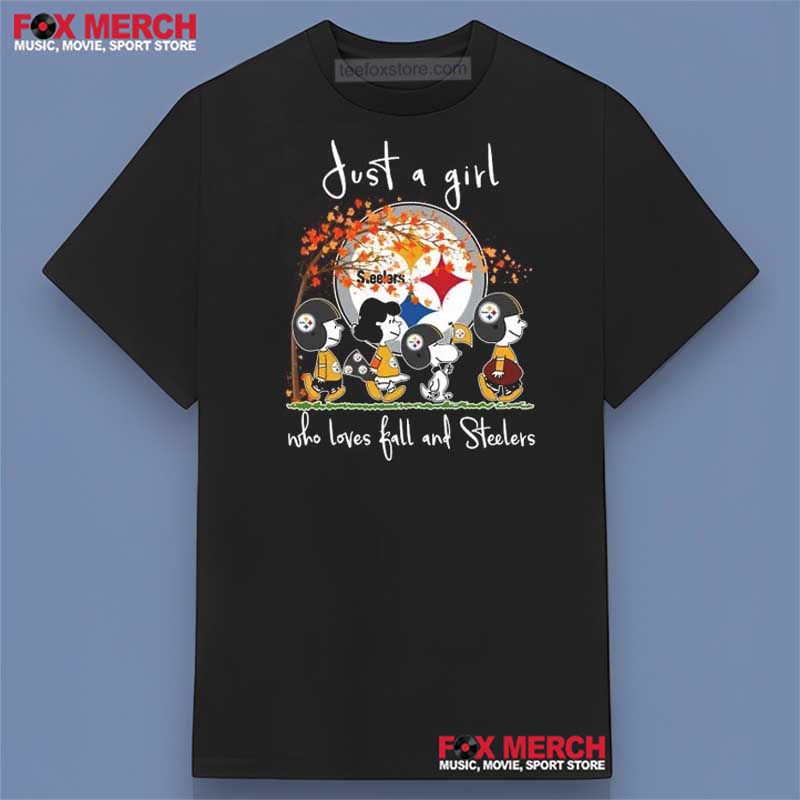 Snoopy Just A Girl Who Loves Fall And Pittsburgh Steelers Shirt