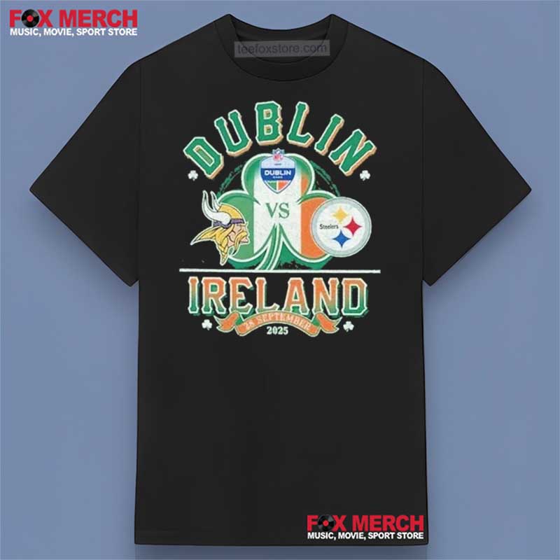 Steelers Vs Vikings 2025 Ireland NFL Shirt
