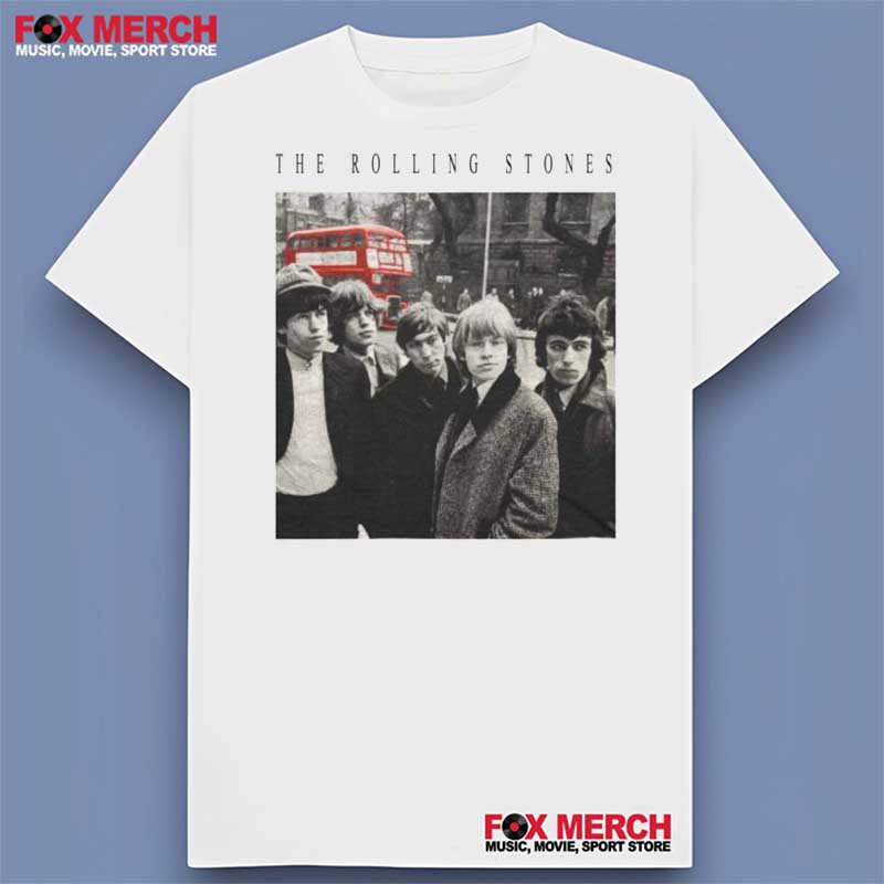 The Rolling Stones Bus Photo 1964 Retro T-Shirt