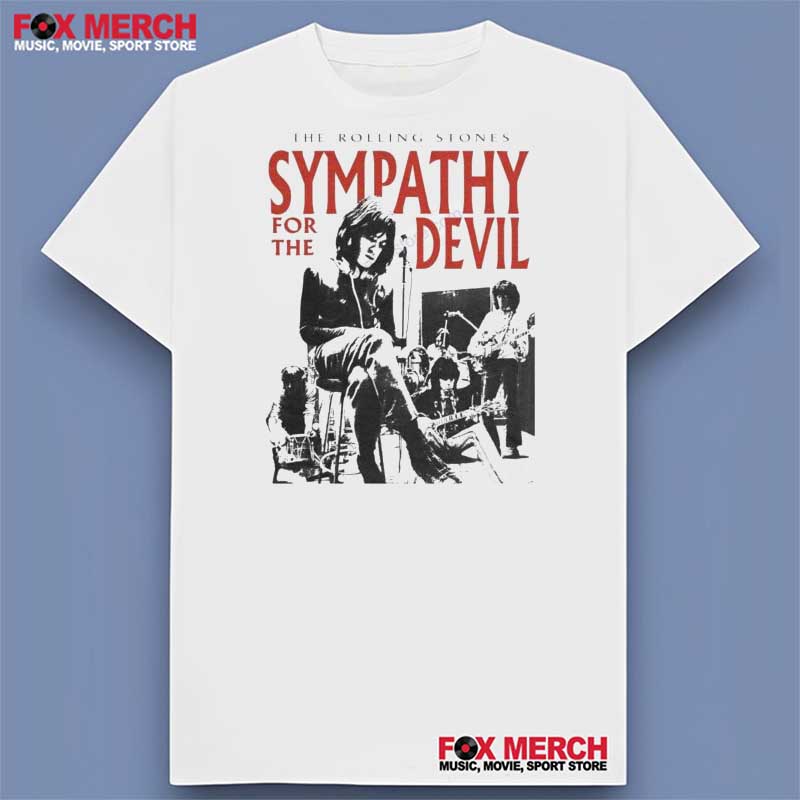The Rolling Stones Sympathy For The Devil Unisex White T-Shirt