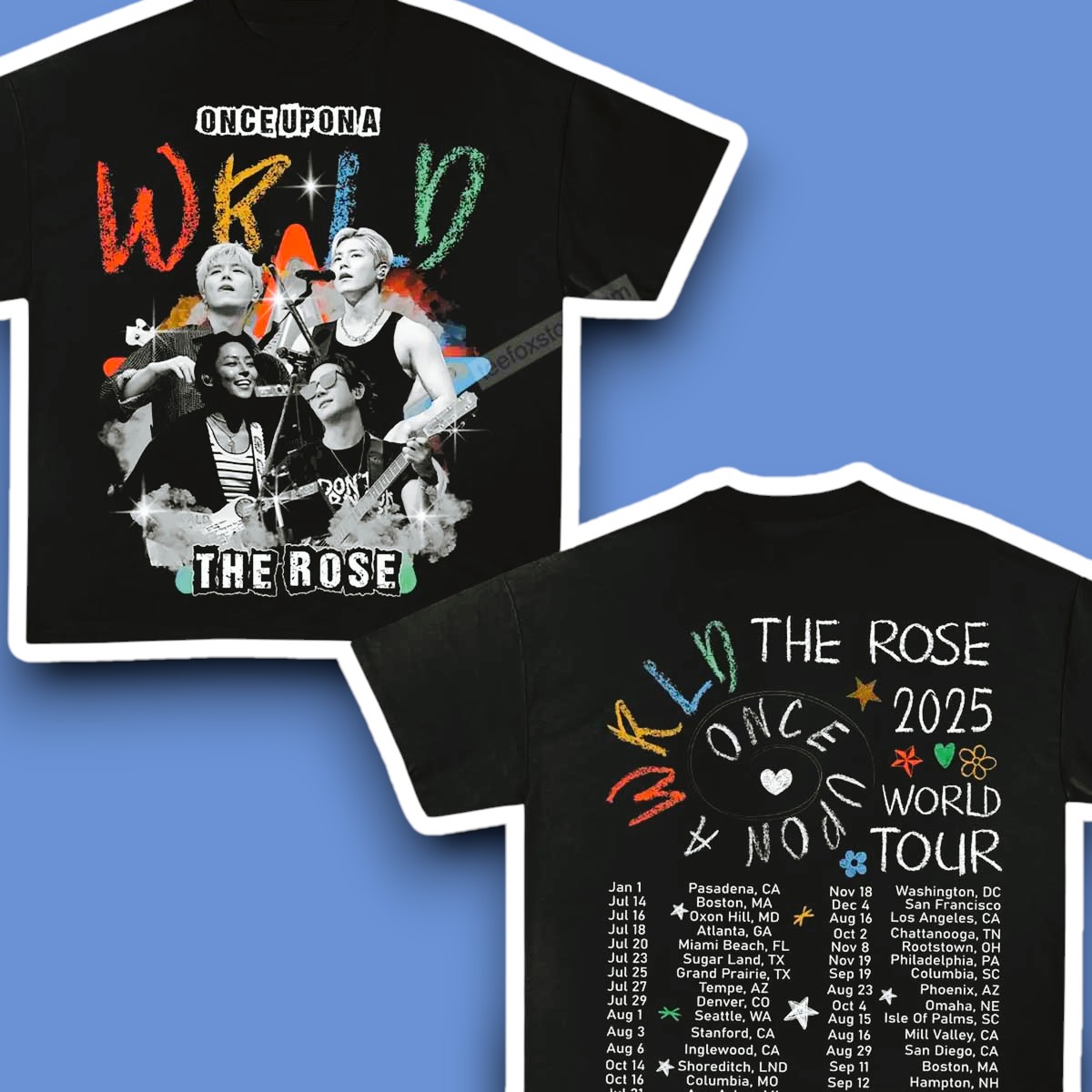 The Rose Once Upon A WRLD Tour 2025 Shirt