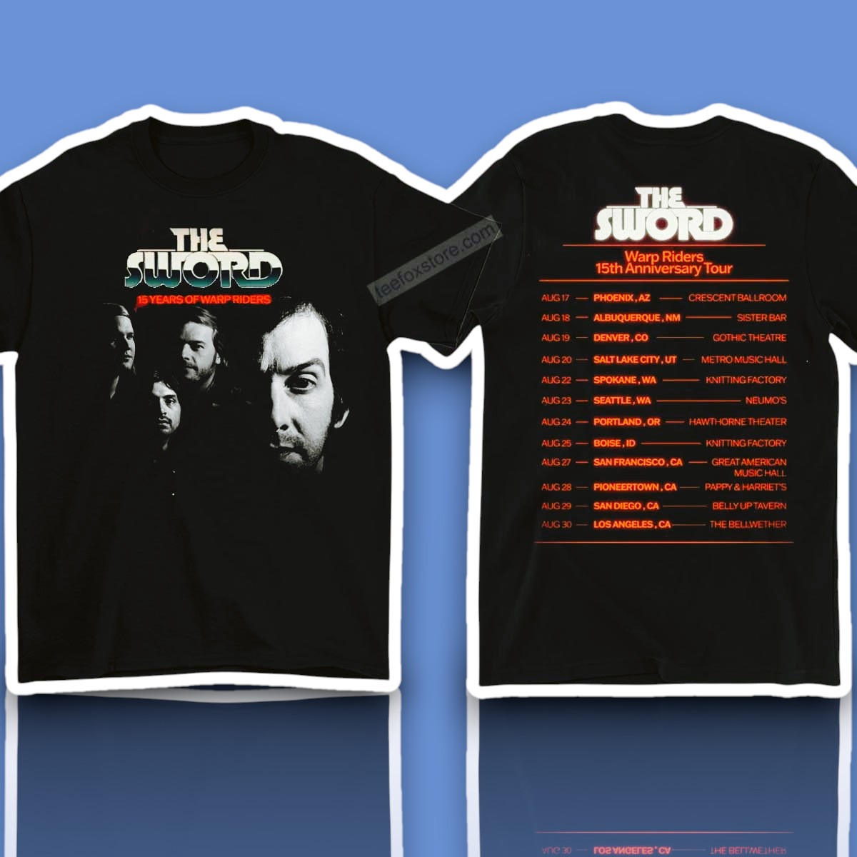 The Sword Warp Riders 15th Anniversary Tour 2025 Shirt