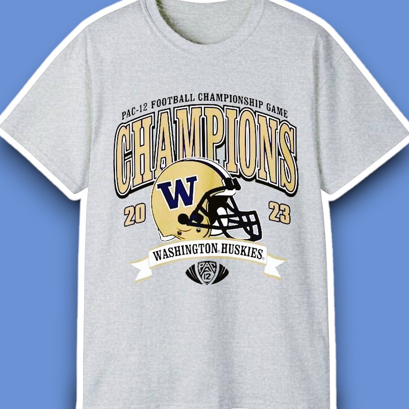 Washington Huskies Pac-12 2023 Champions Unisex T-Shirt
