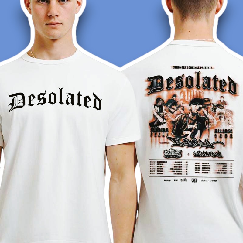 Desolated Finding Peace Release Tour 2025 Shirt
