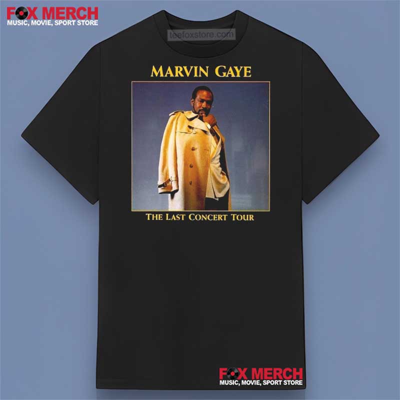 Marvin Gaye- Last Concert Tour Black Shirt