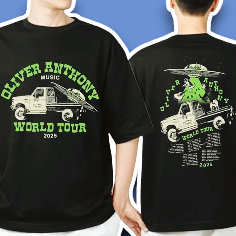 Oliver Anthony World Tour 2025 Concert Shirt