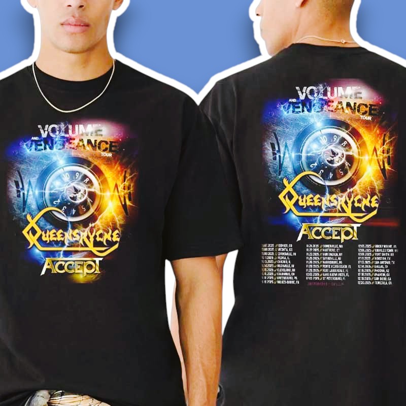 Queensryche Volume And Vengeance Tour 2025 Shirt