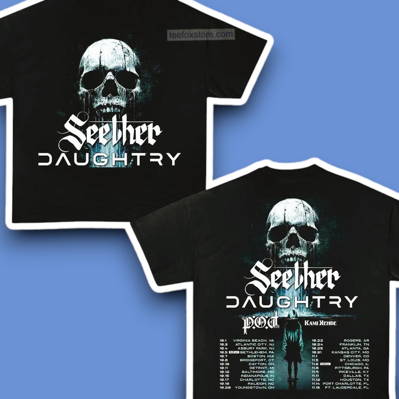 Seether x Daughtry Tour 2025 Concert Unisex T-Shirt