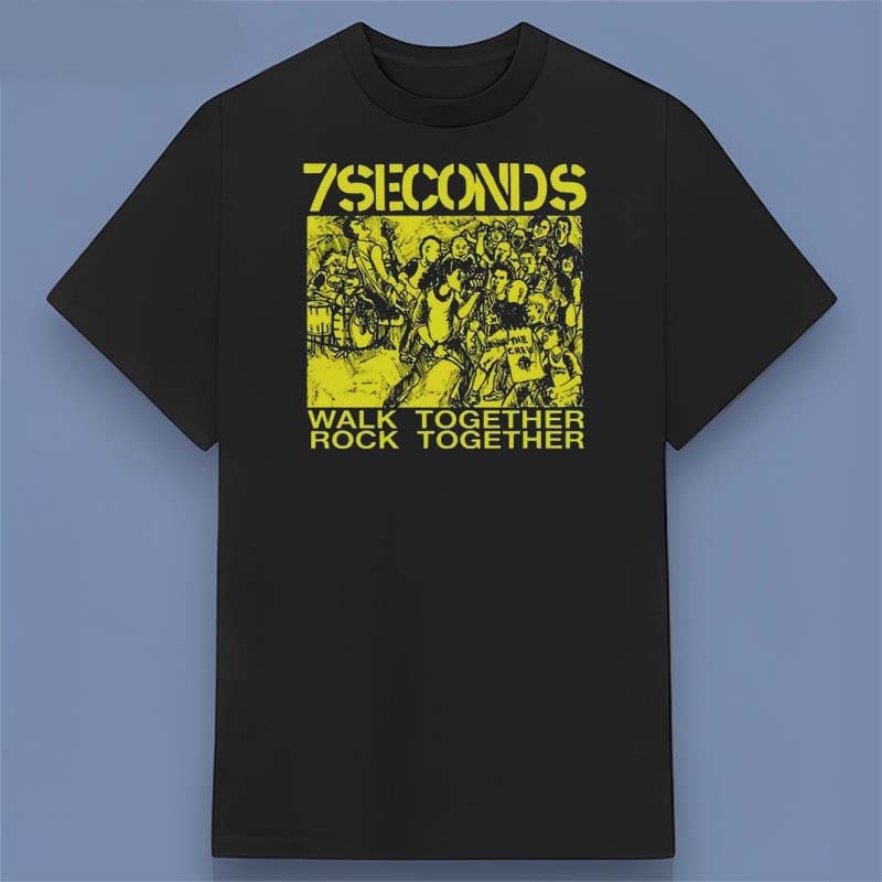 7 Seconds Walk Together Rock Together 1985 Graphic T Shirt