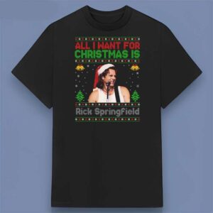 All I Want for Christmas Is Rick Springfield Graphic T Shirt For Fans
