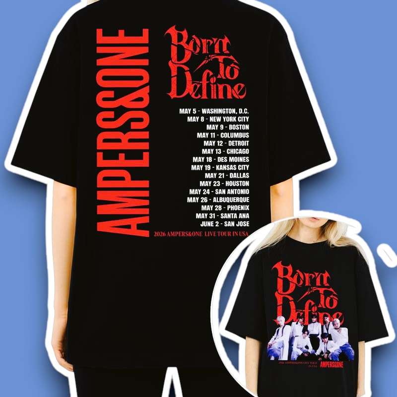 Ampers&One Born To Define Tour 2026 Concert Graphic T Shirt