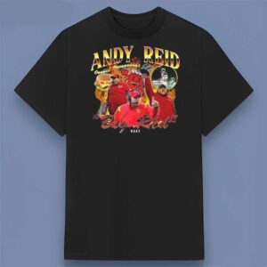 Andy Reid GOAT Football Coach Graphic T Shirt For Fans