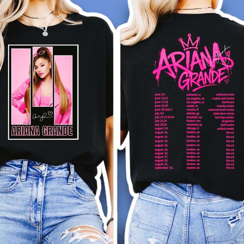 Ariana Grande Eternal Sunshine Tour 2026 Concert Graphic T Shirt