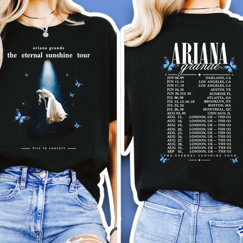 Ariana Grande The Eternal Sunshine Tour 2026 Graphic Unisex T Shirt
