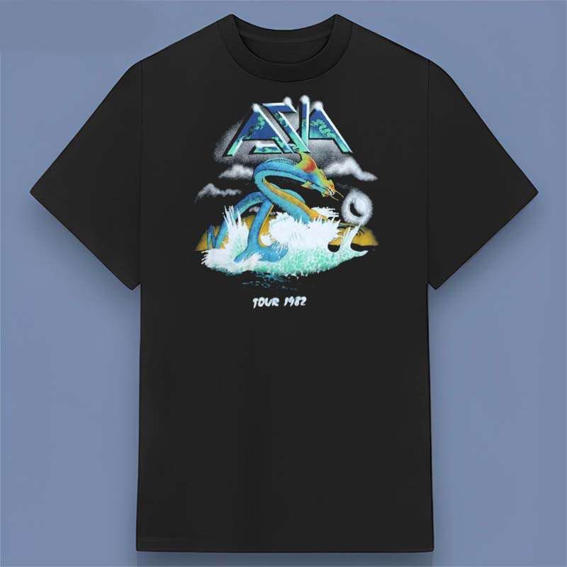Asia Band Tour 1982 Vintage Graphic T Shirt