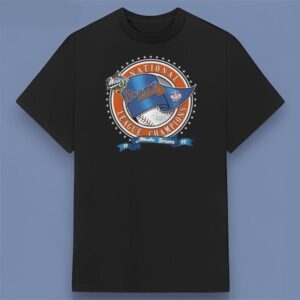Atlanta Braves National League Champions 1999 Retro Graphic T Shirt