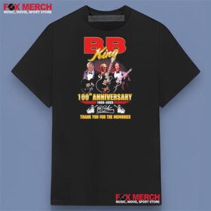 BB King 100th Anniversary 1925 2025 Signature Graphic Shirt
