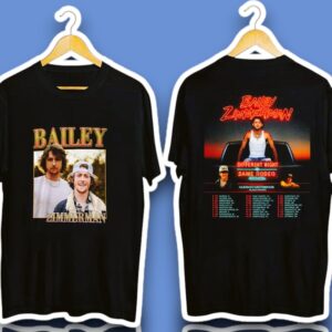 Bailey Zimmerman Different Night Same Rodeo Tour 2026 Graphic Shirt