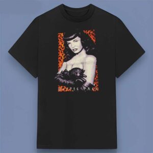 Bettie Page Model Retro Vintage Style T Shirt