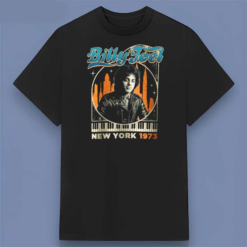 Billy Joel New York City 1973 Vintage Retro T Shirt