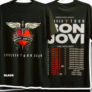 Bon Jovi Forever Tour 2026 Concert T Shirt